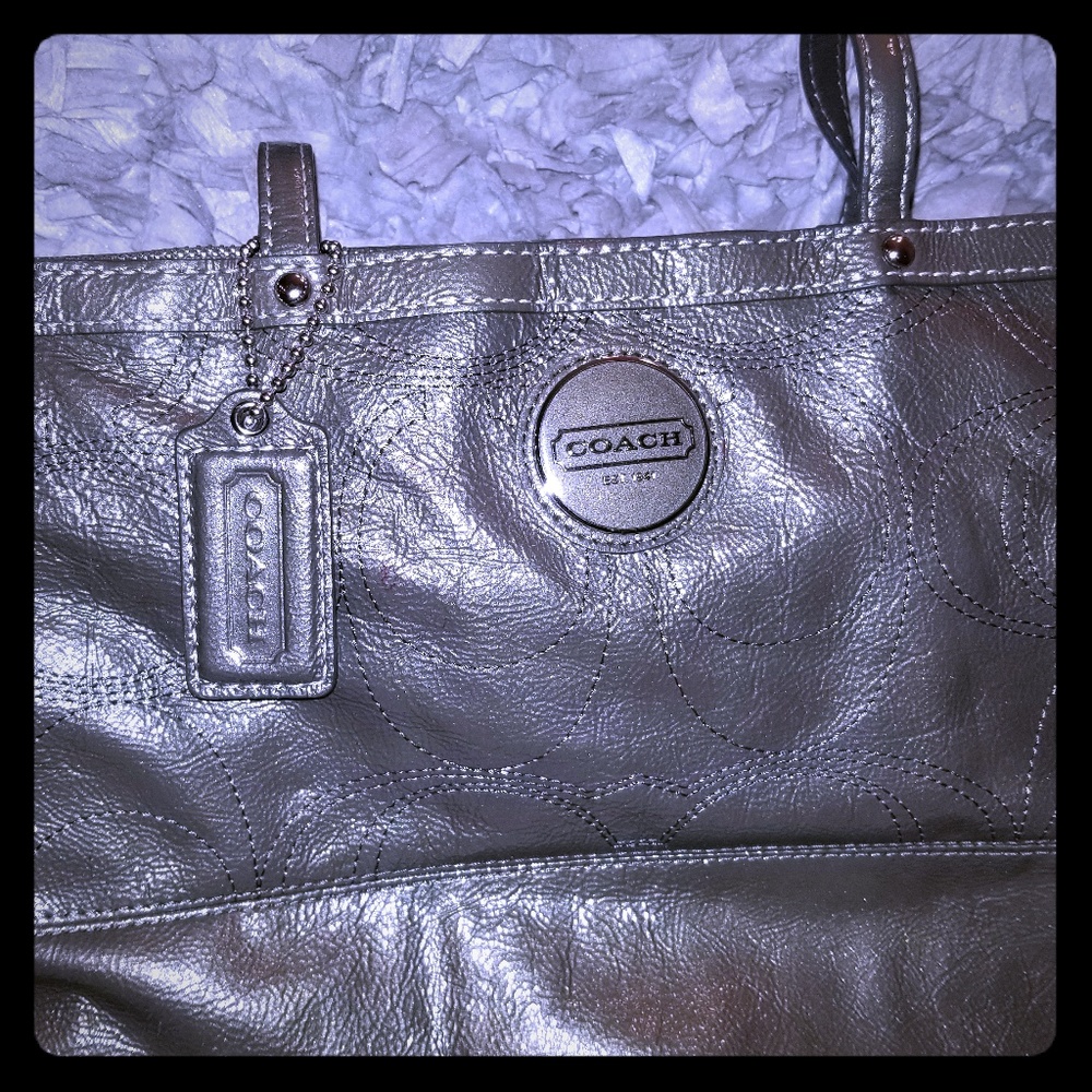 COACH SMOKEY GRAY HANDBAG
